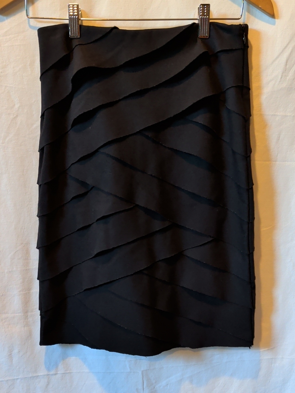 White House Black Market Black Layered Pencil Skirt